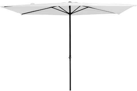 KXWOQ3ED 245x125 cm Parasol de Terrasse Demi Rectangulaire, Parapluie de Balcon avec Protection UV, Hauteur Réglable, Parasol de Jardin Extérieur pour Mur, Porche, Fenêtre
