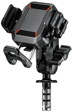 MOMOHCHGBT Soporte Móvil Moto Soporte para Teléfono Motocicleta con Amortiguador Vibraciones Móvil Scooter ATV GPS Y Navegación para Smartphones 5,4 A 7,2 Pulgadas Porta Teléfono Bicicleta(M33-C5)