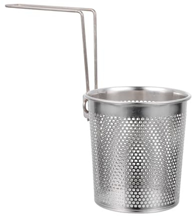 Healifty Setaccio per Noodles in Acciaio Inox Pieghevole Manico Rimovibile, Colino per Pasta per Panetterie e Pasticcerie