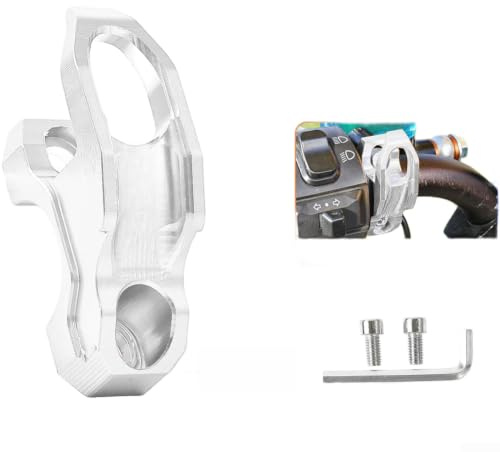 Scooter väskhållare för Honda PCX160 slitstark lasthängare konsol aluminiumlegering förvaringskrok (silver)