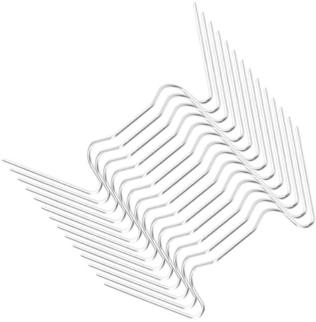 Yardwe 250pcs Greenhouse Glass Fixing Wire W-Wire Glass Clips Stainless Steel Silver