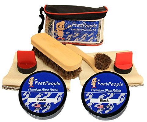 FeetPeople Ultimate Lederpflegeset mit Reisetasche, schwarz, Einheitsgröße