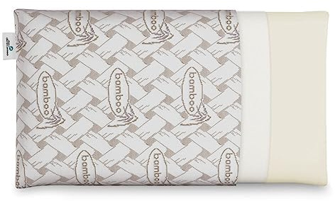 Almohada Bambú Visco Chloe con Doble Funda, 135cm, Transpirable, Antiácaros, Termoregulable, Firmeza Media, Ergonómica, Perfecta Adaptabilidad a Cuello y Cabeza, Tejido Strech. Fabricada en España