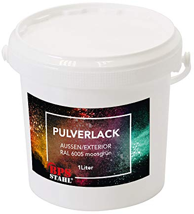 Pulverlack Moosgrün RAL 6005, 1 Liter