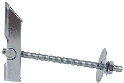 DOJA Industrial | Kippdübel M6 aus Stahl | PACK 4 | Kippanker zur Befestigung von Elementen an einer hohlen Wand oder Decke | Wandhalterung um unter anderem ventilatoren zu befestigen.