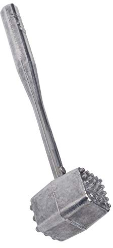 Maillet d'attendrisseur de viande professionnel en aluminium pour barbecue – Outil professionnel en métal lourd passe au lave-vaisselle pour la cuisine