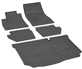 Fußmatten und Kofferraummatte Rigum Geeignet für Ford Fiesta Mk8 Schrägheck ab 2017 Set + Auto Duft/BesteKauf