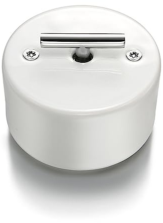 Fontini - Va-et-vient Metal Chrome Porcelaine Blanche DO
