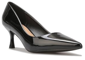 La Modeuse - Lack och spetsiga pumps med liten klack, svart, 40 EU