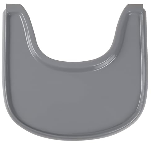 Hxeternal Hochstuhltablett passend für Stokke Tripp Trapp Stuhl mit glatter Oberfläche und starker Saugkraft - Hergestellt aus lebensmittelechtem Kunststoff (BPA BPS BPF blei- und phthalatfrei)-Grau