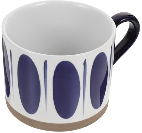 Didiseaon Tazza in Ceramica Dipinta a Mano 450 Ml Bordo Arrotondato, Manico Termoisolante e Ampia Bocca Per Uso Quotidiano Acqua Latte Caffè