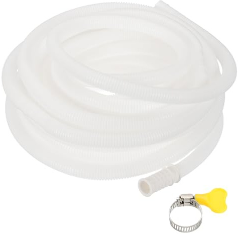 PATIKIL 15 Meters Air Conditioner Drain Kit, Universal AC Drain Hose Connector Hose with Clamp Rubber Adapter for Mini-Split Window AC Unit Dehumidifier Faucet
