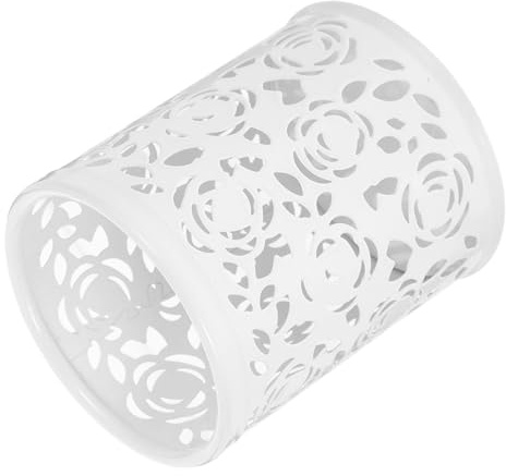 Angoily Porte-stylo Pratique en Fer Blanc Grosse Capacité, Bords Arrondis, pour Bureau et Usage de Bureau, Organisateur Multifonctionnel Élégant et Facile à Nettoyer