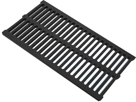 Rejilla de drenaje antideslizante para uso en exteriores, cubierta resistente para entrada, jardín y patio con drenaje eficiente de agua (50 x 20 x 3 cm), ideal para protección de barreras y desagües