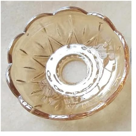 ZTBH Lámpara colgante con forma de cuenco de cristal de champán, accesorios decorativos, D110XH34mm, 2 uds.(Champagne 30mm)