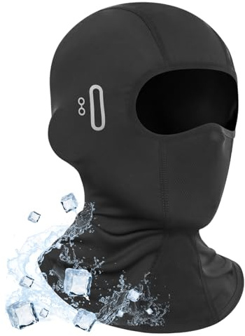 FDHBDF sommar balaclava motorcykel balaclava män och kvinnor, ventilerande kylning stormmask med UV-skydd och glasögonslitsar, balaclava cykel utomhus sport arbete