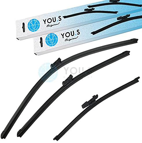 YOU.S SCHEIBENWISCHER SET VORNE + HINTEN 280+600+475 mm