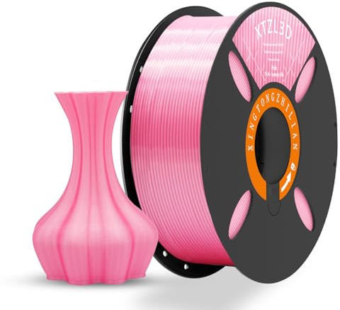 PLA 3D Drucker Filament 1.75mm 3D-Druckmaterialien für 3D Stift Druck Maßgenauigkeit +/- 0.02mm, Farbe Rose Seiden 1kg / Spule