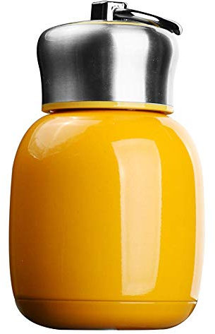 LONGTAP Water Bottle, Insulated 200ml 5 Colors Vacuum Cup Stainless Steel Cup Flask Water Bottle Sports Travel Mug (Orange red)