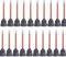 Chiloskit Lot de 20 buses de mélange époxy pour mélange, pistolet applicateur pour cartouche de colle AB 50 ml (rapports d'application 10:1)