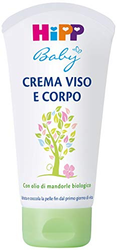 Hipp Baby - Crema Viso E Corpo Per Neonati, Pelli Normali E Sensibili, 1 Pezzo da 75 Ml - 345.24 ml
