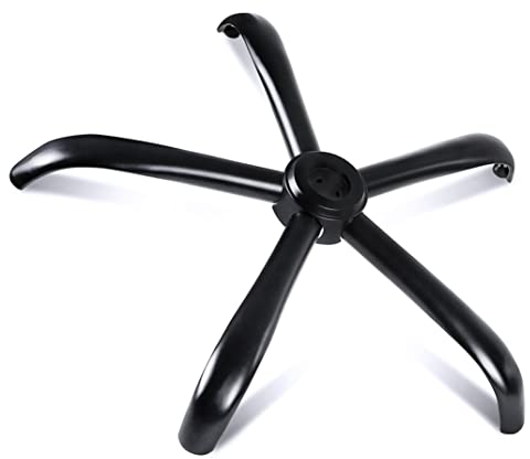 Sytopia Office Chair Base Replacement, Heavy Duty 28 Inch Chair Bottom Part, 2200 Lbs Capacity, Universal Caster and Gas Cylinder Size, Matte Black