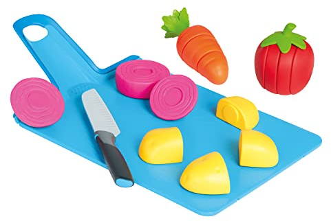 Casdon Joseph Joseph Spielzeug - Chop2Pot - Das sichere Küchenspielset für Kinder mit klappbarem Schneidebrett und zerlegbaren Nahrungsmitteln - für Kinder ab 2 Jahren