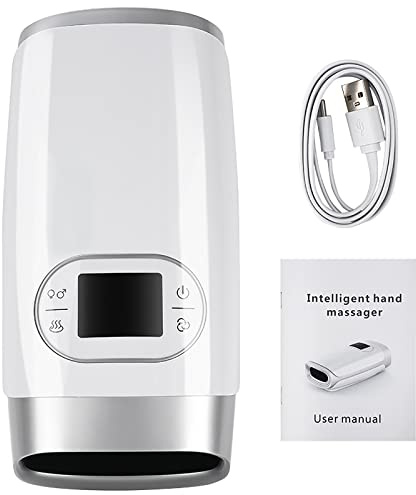 Masseur des mains, appareil de massage des mains sans fil, avec chaleur et compression d'air 6 modes de massage pour l'arthrite, le canal carpien, le soulagement de la douleur et le massage des mains,