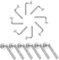 TEHAUX Galvanized Pin Buckle Pin 100Pcs - Heavy Duty Pallet Rack Drop for Enhanced Safety and Optimal Support in Storage Solutions