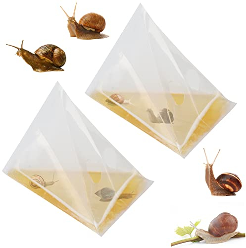 efuturetime 40 x Trampas para Babosas, Trampa para Caracoles, Trampa para Cerveza, Bolsas Trampa de PE Transparentes Anti Caracoles y Babosas para Huerto, Jardín, Courtyard