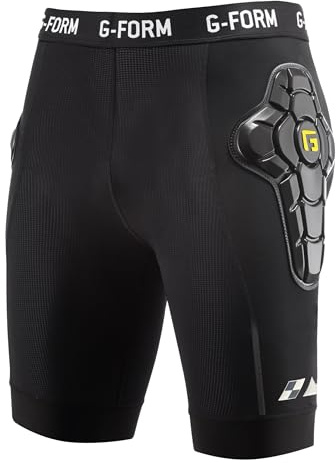 G-Form EX-1 Bike Short Liner - Gepolsterte Radhose - Schutzradhose für BMX, Snowboarding & mehr - Sportliche Kompressionsshorts