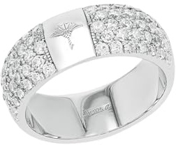 JOOP! Damen-Damenring 925er Silber 66 Zirkonia 58 Silber 32013231