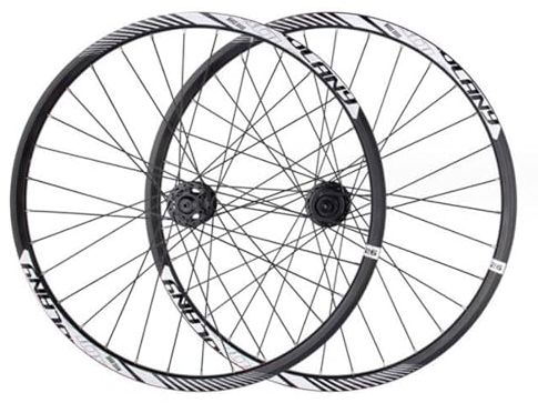 ZECHAO MTB Fahrrad Laufradsatz 26/27,5/29 Zoll,Schnellspanner/Steckachse Dual Use Scheibenbremse Aluminiumlegierung Doppelwandige Felgen Sechs Klauen Turmbasis Wheelset (Color : Black, Size : 26inch