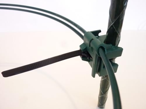 2X PflanzenBalance der Pflanzenhalter | Verstellbare Staudenhalter Größe L | Ø 40-75cm | Robuste & Witterungsbeständige Staudenstütze | Ideal für Alle Pflanzen & Stäbe | Liefermenge: 2 Stück