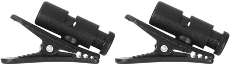 sourcing map 2 clip per cavo cuffie da 3,9 cm di lunghezza, piccoli morsetti per cavo auricolari, tappi per le orecchie, clip per abbigliamento, morsetti per microfono, per cavi rotondi di diametro