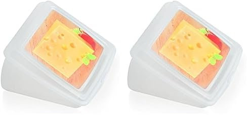 Metaltex Estuche Cuña Protector de Queso, 12x12x5 cm (Paquete de 2)