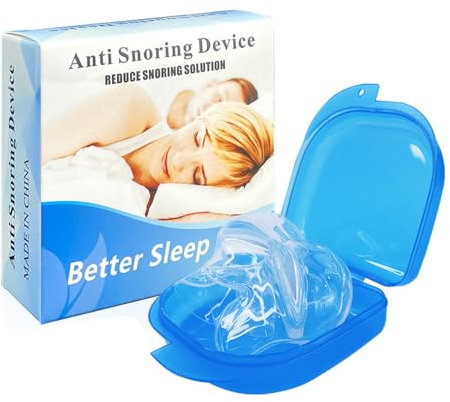 FDEETY Dispositif Anti Ronflement Buccal Ergonomique Aide Sommeil Nocturne Silicone Médical Embout Langue Boîte Rangement