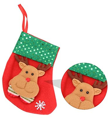 Alipis Jute Kordelzug Geschenkbeutel Strumpfbeutel Süßigkeitenbeutel Für Socken Party Ornament Dekorative Party Supplies