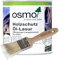 OSMO Holzschutz Öl-Lasur. 2,5l + Flächenstreicher Pinsel von Pfahler (731 Oregon Pine transparen)