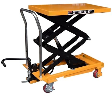BADIKA Scherenhubtisch Manueller hydraulischer mobiler elektrischer Plattformwagen for Handhaben von Werkzeughebebühnen(1)