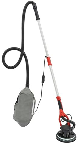 Trockenbauschleifer 750W Wandschleifer LED Und Teleskopstiel 6-Gang Getriebe Geschwindigkeit 800-1800RPM Mit Staubsammelbeutel And 6 Schleifpapier