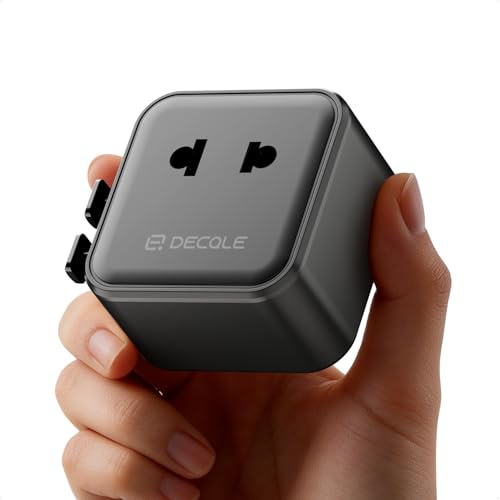 decqle “Air” Universell Reseadapter 2500W Max Travel Adapter Worldwide