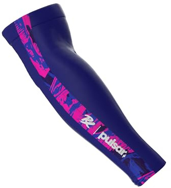 Pulsar Gaming Gears eS Arm Sleeve, Esports Gaming Compression Sleeve, Arm Long, Medium, Purple PRX Edition