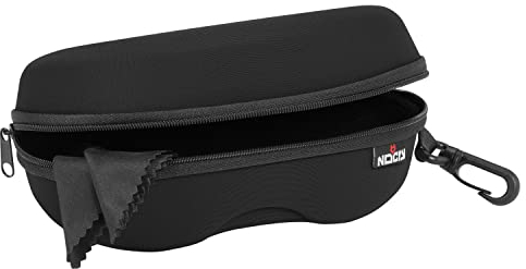 NoCry Storage Case for Safety Glasses with Velvet Lining, Reinforced Zipper and Handy Belt Clip