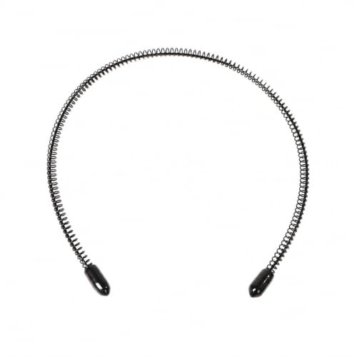Männer Slicked Zurück Stirnband, Outdoor Sports Mode Zopf Haarband/Kein Gemälde-schälen Metall Kopf Schnalle Clip für Herren langes Haar, Braid und andere Frisuren - Kleiner Frühling | Flexibles Zick-Zack-Metall-Stirnband mit sicherem rutschfestem Halt für langes Haar, Sporttraining und den Alltag
