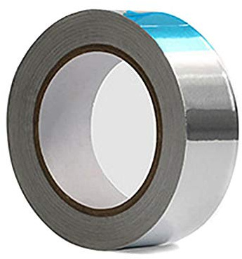 SENRISE Aluminium Foil Tape, 8mm x 50m Aluminium Adhesive Duct Tape Rolls for HVAC Repair, Ducts, Insulation, Dryers, Jewellery Making & Craft