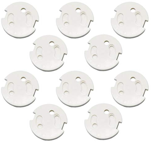 TOYANDONA 10 Stück Steckdosenabdeckungen Baby Proof Socket Protektoren Kindersicherung Verschlusskappen für Babys Kinderschutz Verhindern Stromschlag (Für Französisch Steckdose)