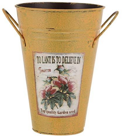1pc Tin Flower Bucket Metal Vase Jug Vase Milk Pitcher Galvanized Milk Can Metal Pitcher Flower Bucket Pot Iron Antique Flowerpot