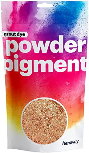 Hemway Grout Powder Pigment Metallic Copper 50g, Coloured Dye | for Grout, Cement, Concrete, Mortar, Plaster, High Colour Saturation