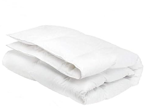 Home Tresor - Piumino Estivo Letto Singolo 100 gr., Piumino per Interno Leggero e Traspirante in Morbida Microfibra Anallergica cm. 155 x 200 Bianco